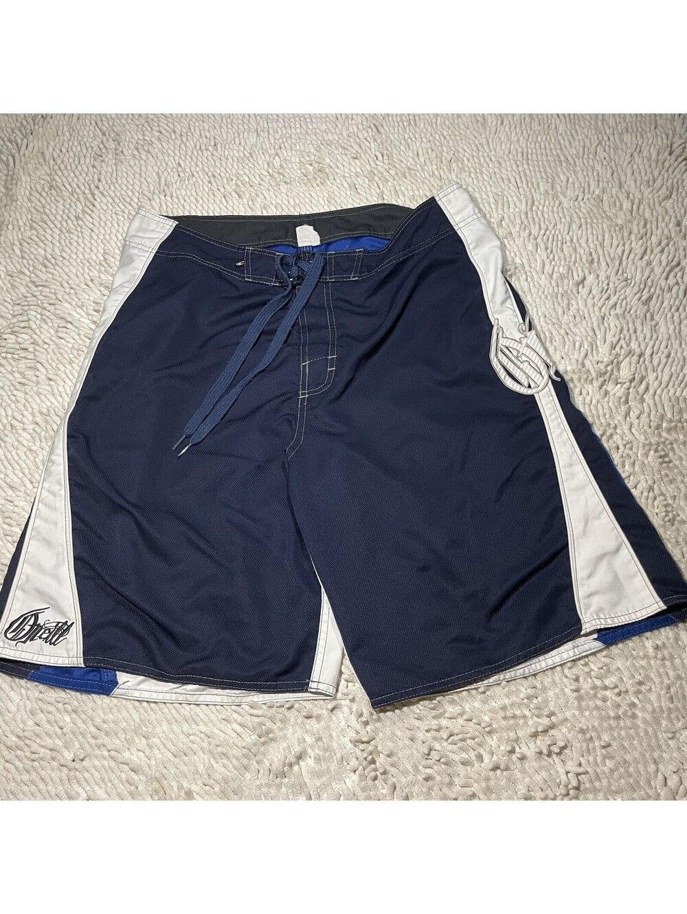 Y2K O’Neill Boardshorts Spellout Script Logo 2000s Surf Embroided 34